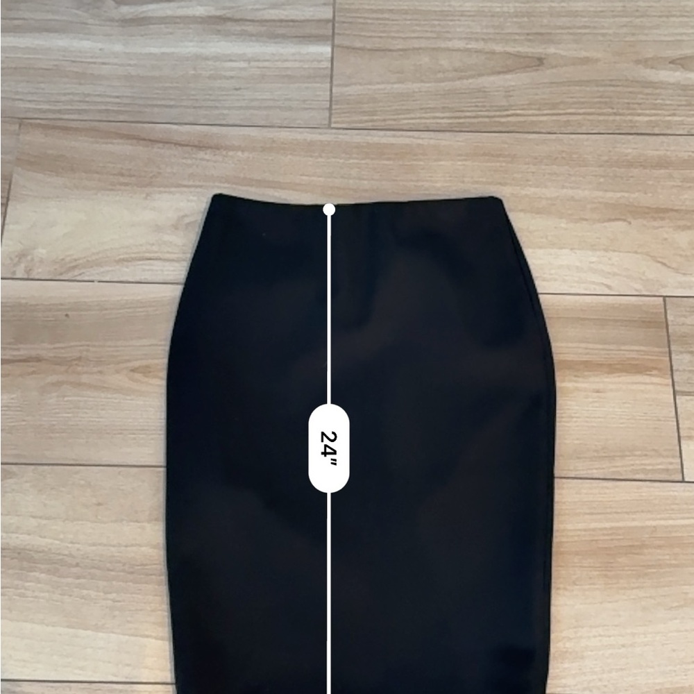 Vince Camuto Black Pencil Skirt Office Siren Y2K Business Teacher Preppy - Picture 7 of 8